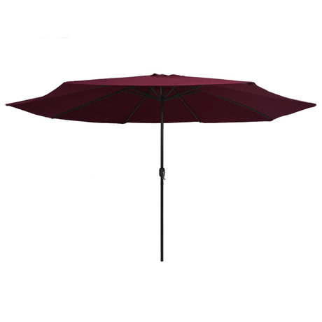 VidaXL parasol med metalstang 390 cm bordeaux