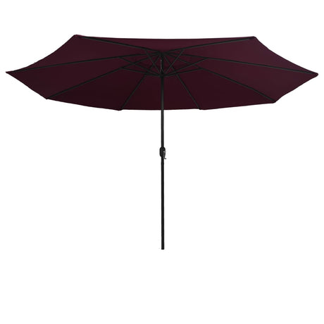 VidaXL parasol med metalstang 390 cm bordeaux