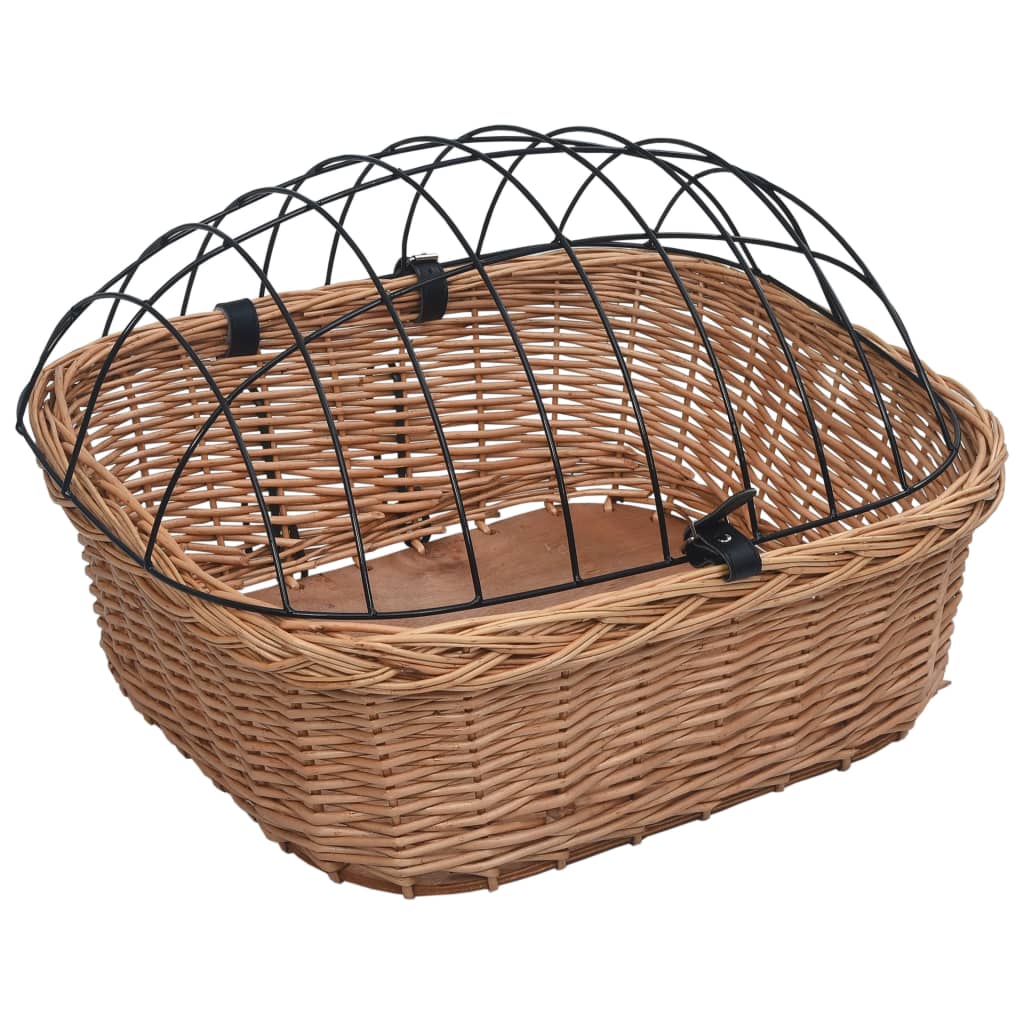 Vidaxl Bicycle Hovar Basket med låg 50x45x35 cm naturlige pil