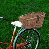 Vidaxl cykelkurv til bagageholder 55x31x36 cm naturlige pil