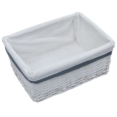 Vidaxl 3-Dart kurv Set Stackable Willow White
