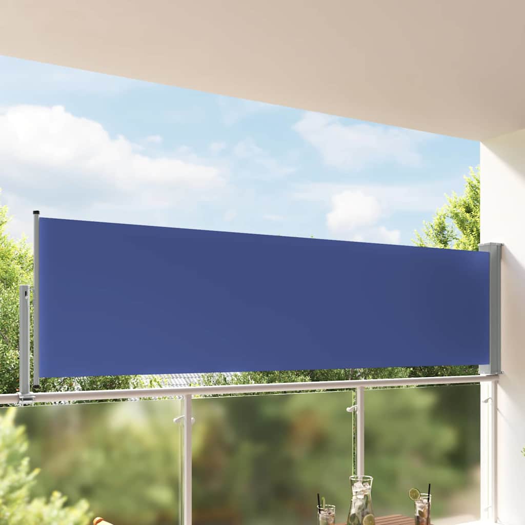 Vidaxl Haveskærm Udvidelig 100x300 cm blå