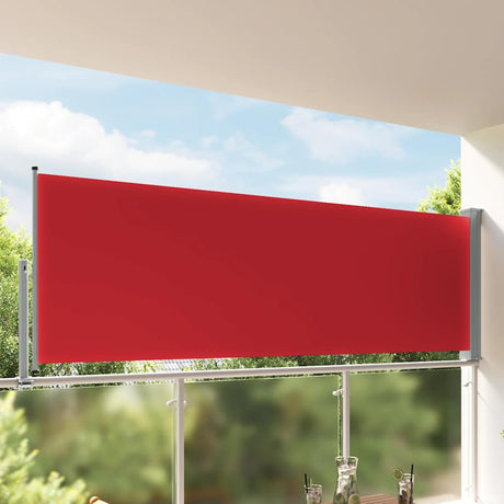 Vidaxx udtrækbar haveskærm 120x300 cm rød