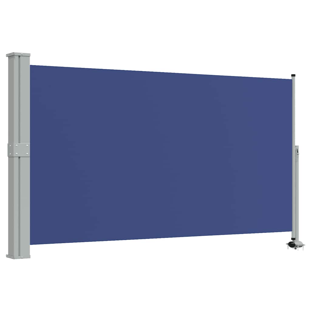 Vidaxx udtrækbar haveskærm 140x300 cm blå