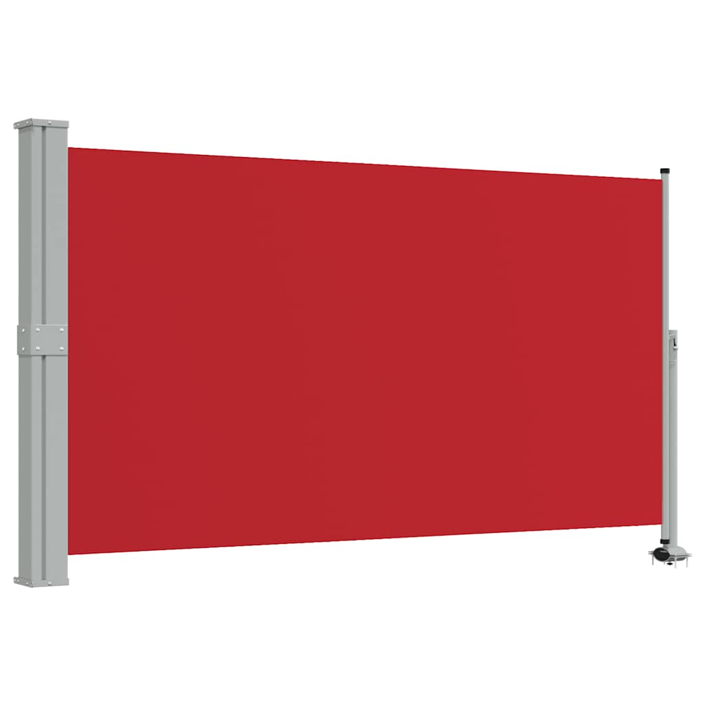 Vidaxx udtrækbar haveskærm 140x300 cm rød
