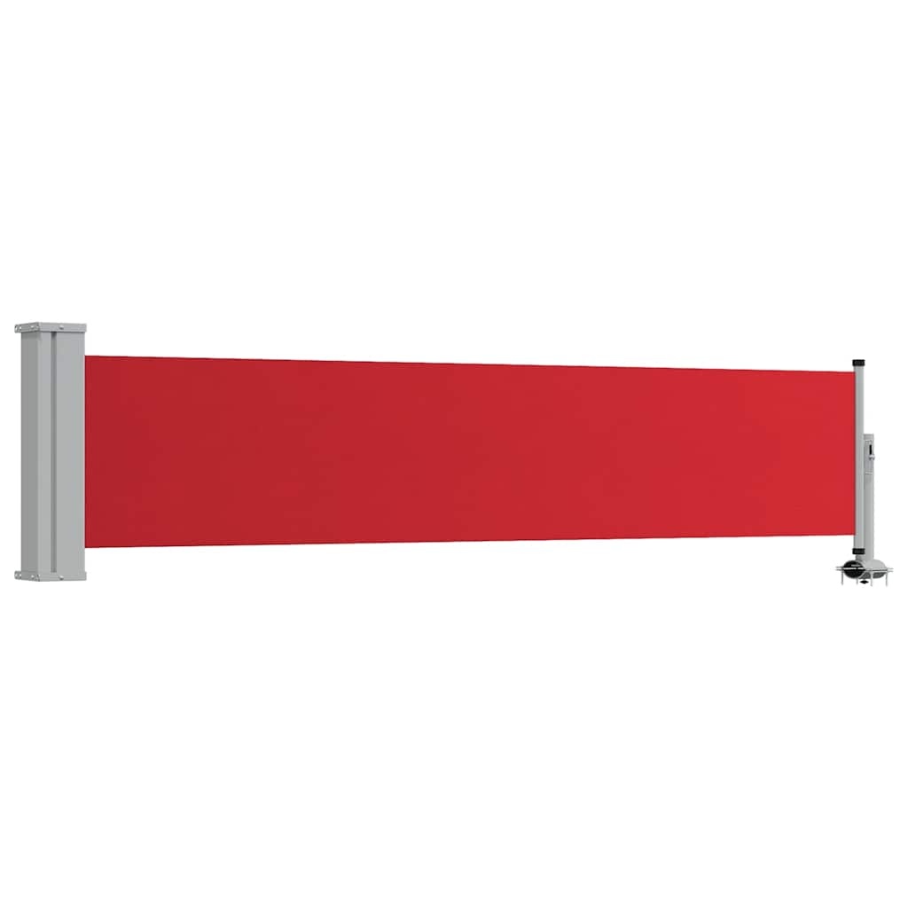Vidaxx udtrækbar haveskærm 60x300 cm rød