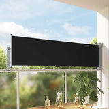 Vidaxl Haveskærm Udvidelig 80x300 cm sort