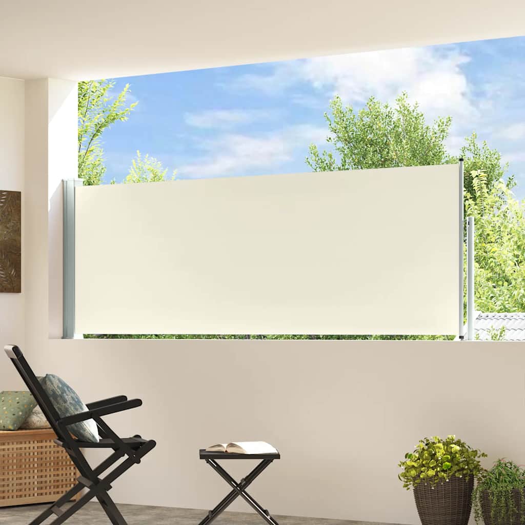Vidaxl haveskærm Udvidelig 100x300 cm creme
