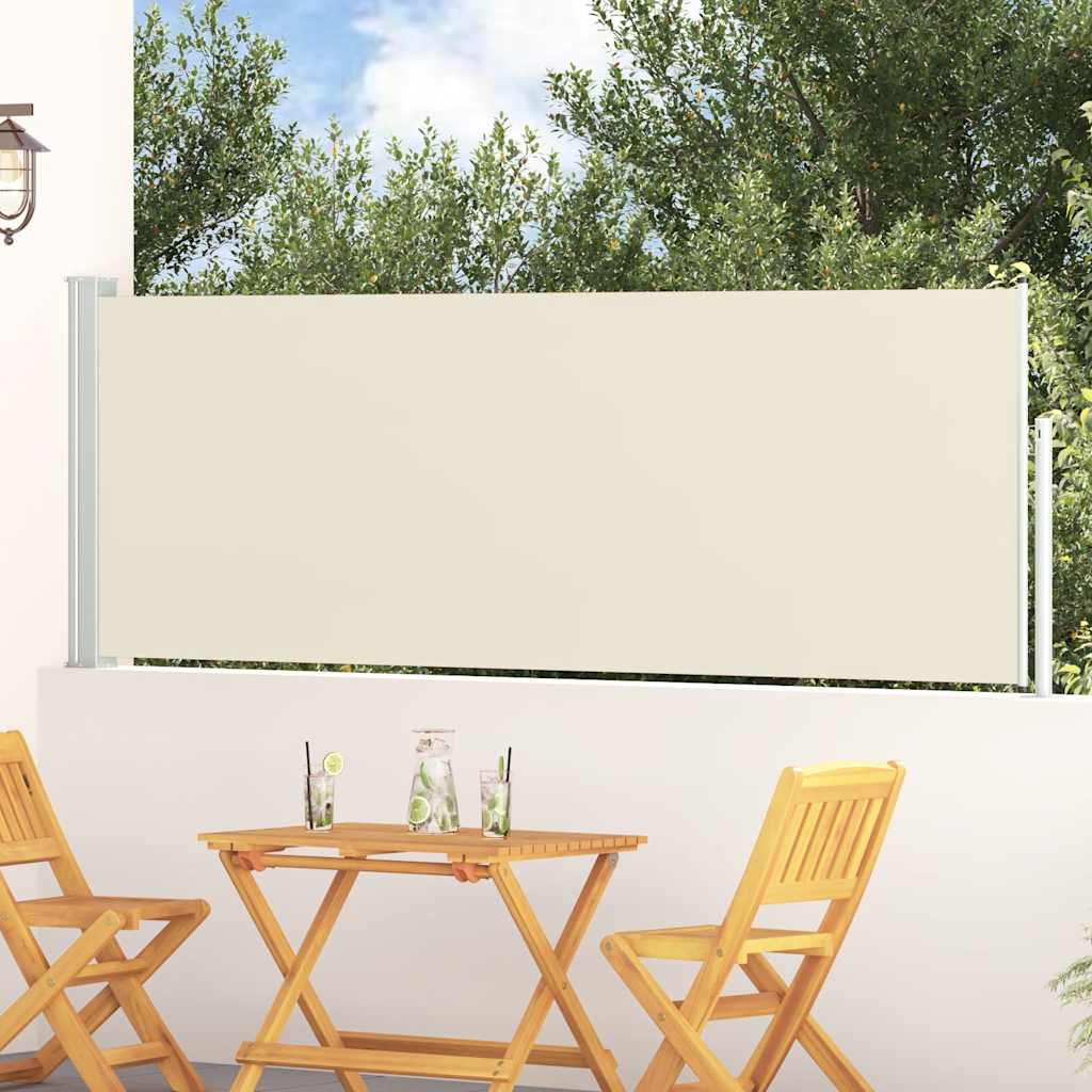 Vidaxl haveskærm Udvidelig 100x300 cm creme