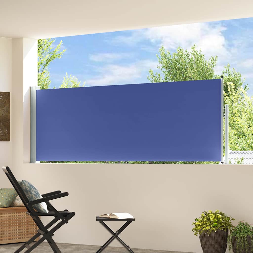 Vidaxl Haveskærm Udvidelig 100x300 cm blå