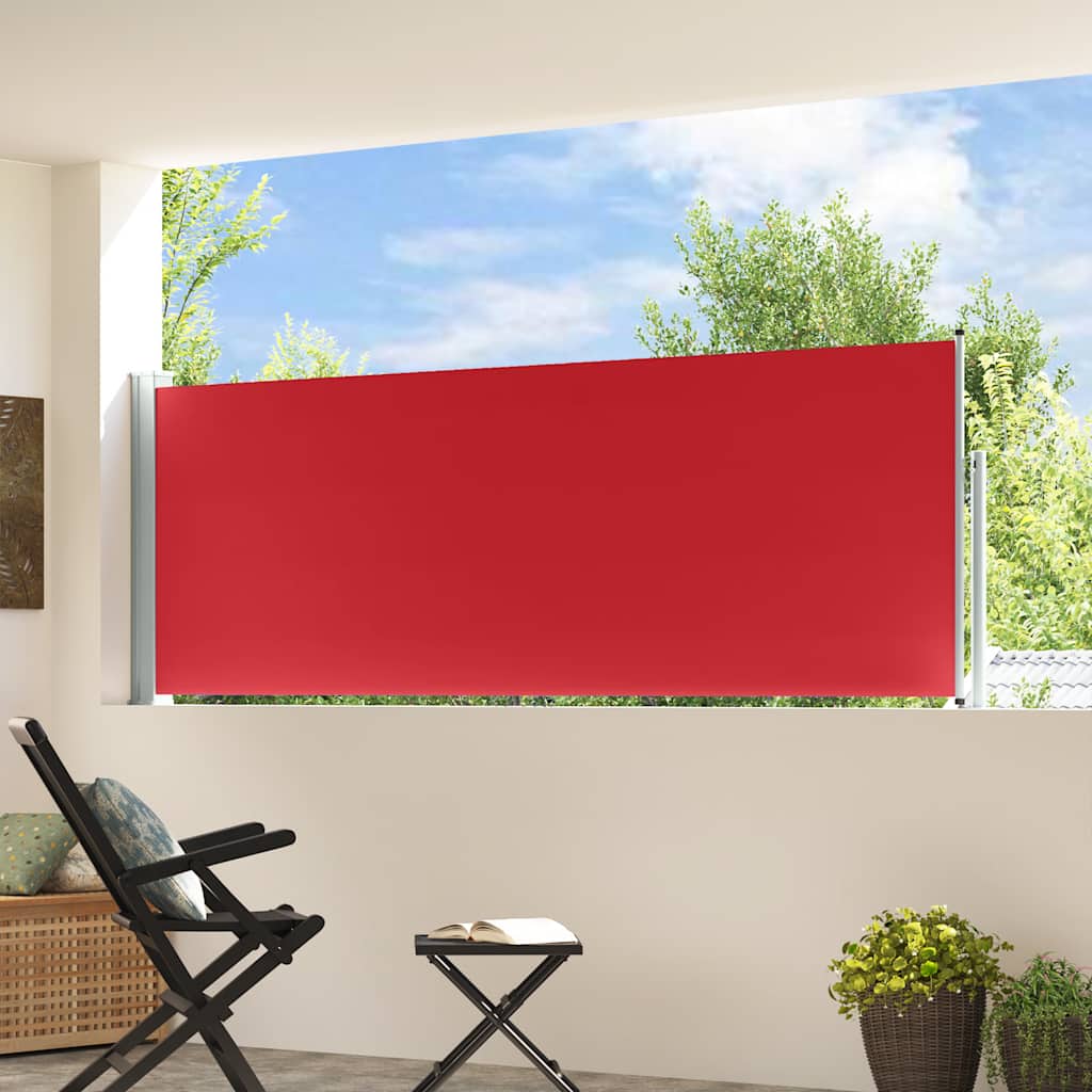 Vidaxl haveskærm Udvidelig 100x300 cm rød