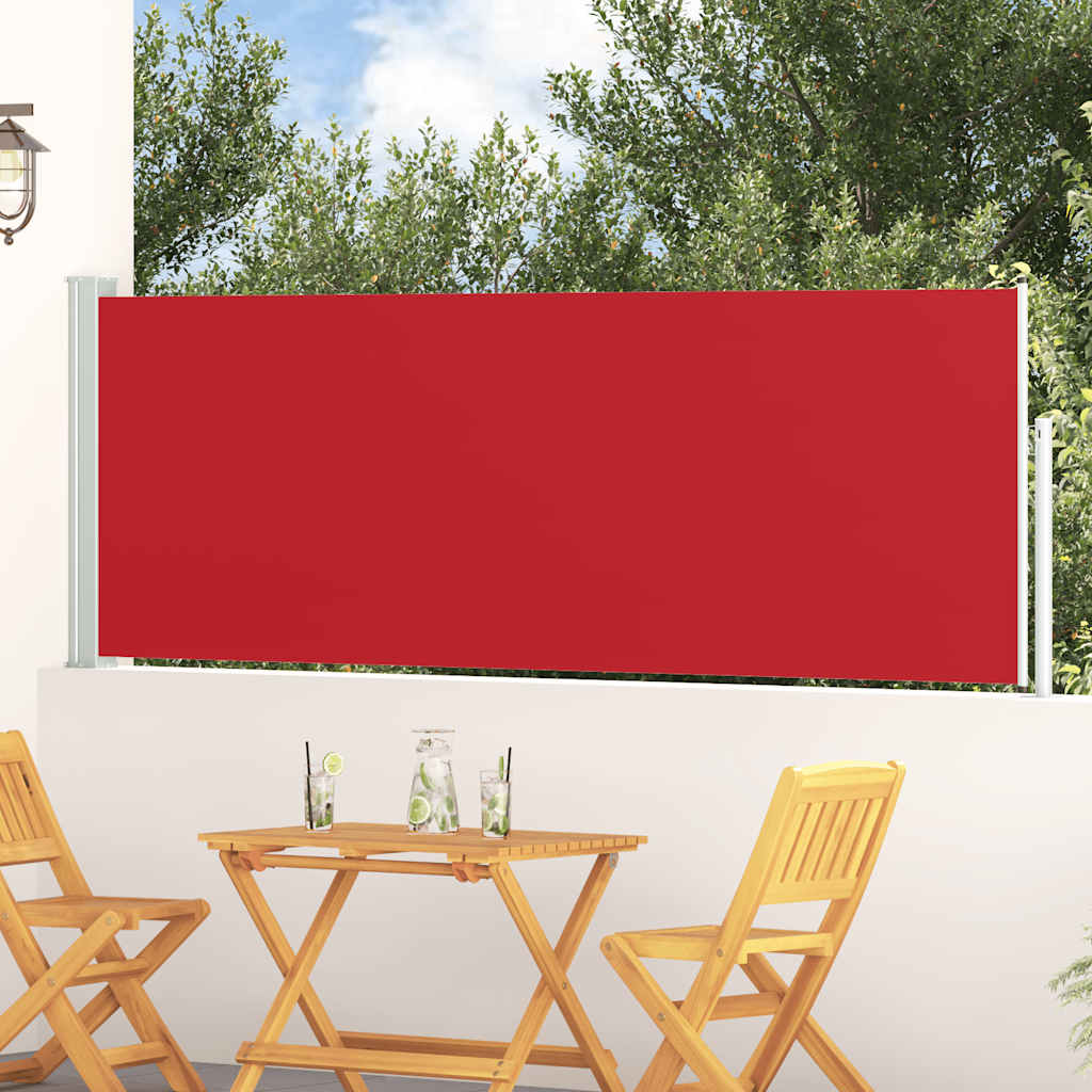 Vidaxl haveskærm Udvidelig 100x300 cm rød