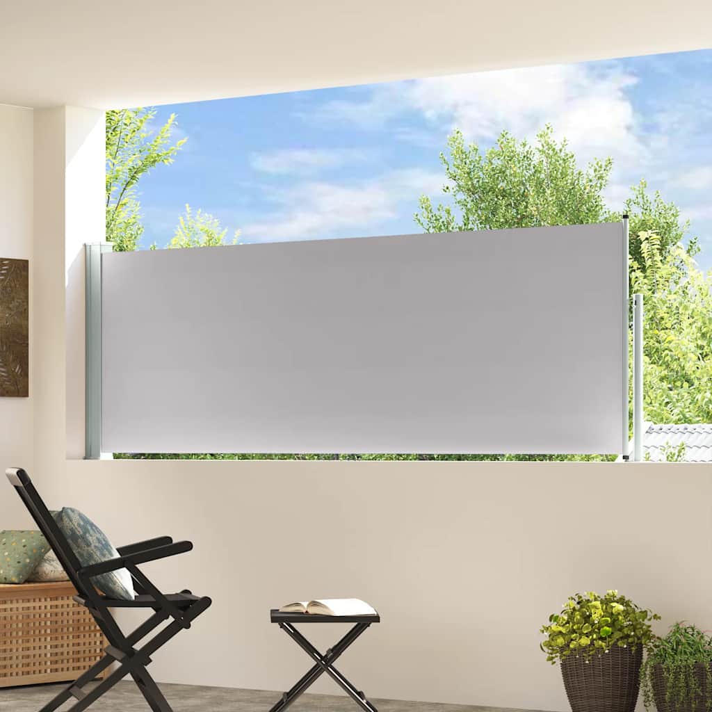 Vidaxl Haveskærm Udvidelig 100x300 cm grå