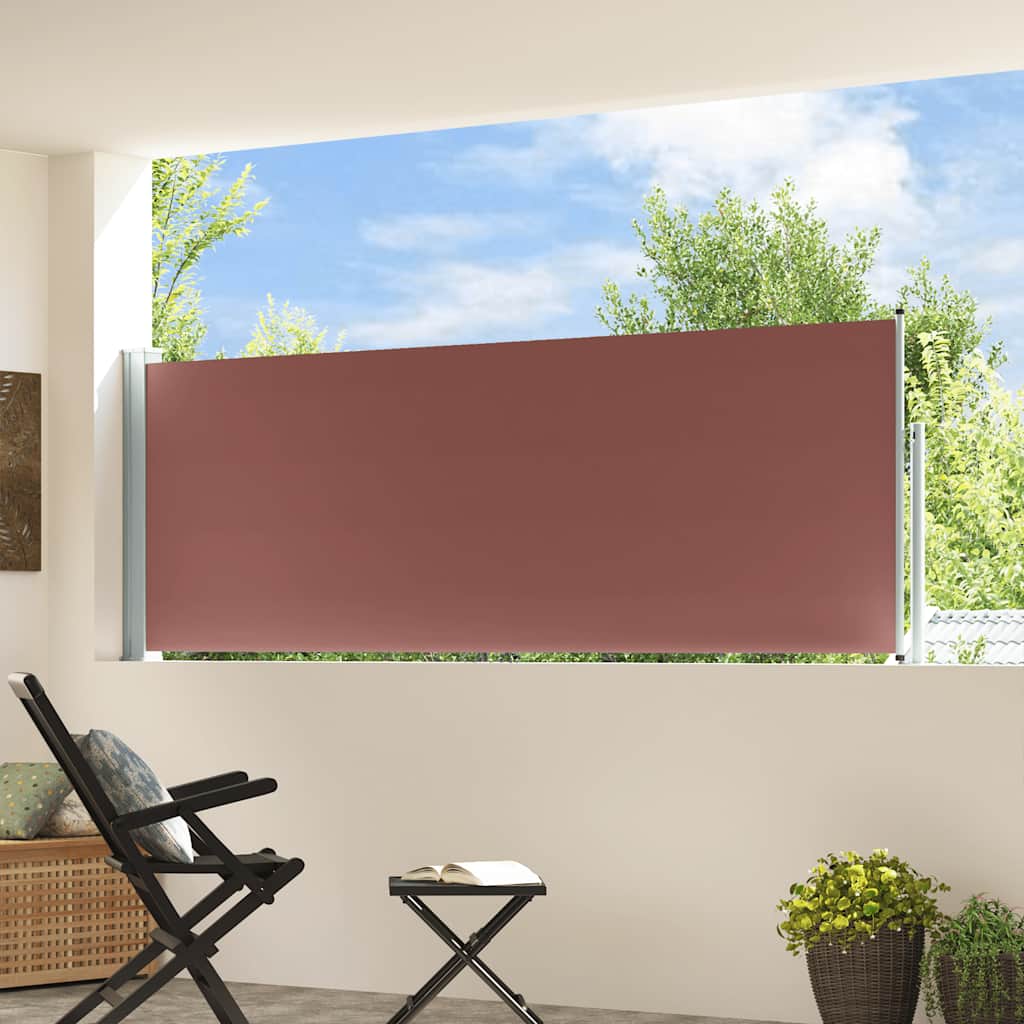 Vidaxl haveskærm Udvidelig 100x300 cm brun