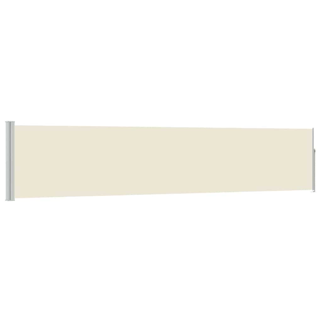 Vidaxl haveskærm Udvidelig 100x500 cm creme