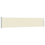 Vidaxl haveskærm Udvidelig 100x500 cm creme
