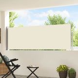 Vidaxl haveskærm Udvidelig 100x500 cm creme