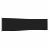 Vidaxx udtrækbar haveskærm 120x500 cm sort