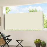 Vidaxx udtrækbar haveskærm 120x500 cm creme