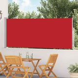 Vidaxx udtrækbar haveskærm 120x500 cm rød