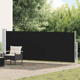 Vidaxl Haveskærm Udvidelig 140x500 cm sort