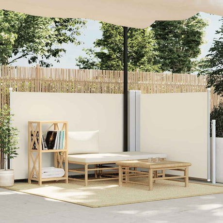 Vidaxl forrude Udvidelig 100x600 cm creme