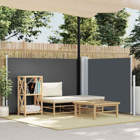 Vidaxl forrude udvides 100x600 cm anthracit