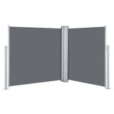 Vidaxx udtrækbar vindskærm 120x600 cm antracit