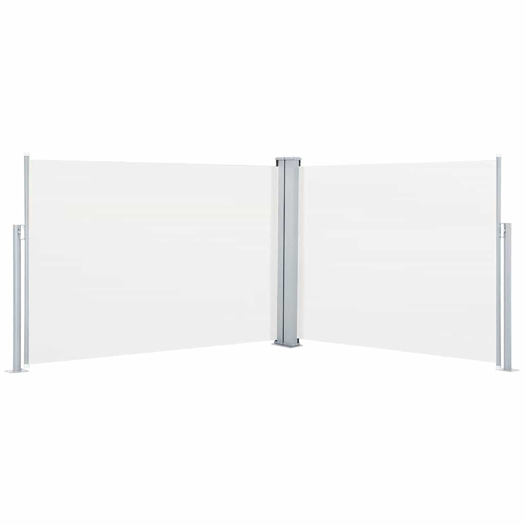 Vidaxx udtrækbar vindskærm 120x1000 cm creme