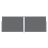Vidaxl forrude udvides 120x1000 cm antracit