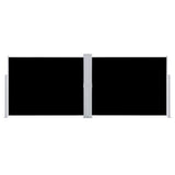 Vidaxl forrude udvides 140x1000 cm sort