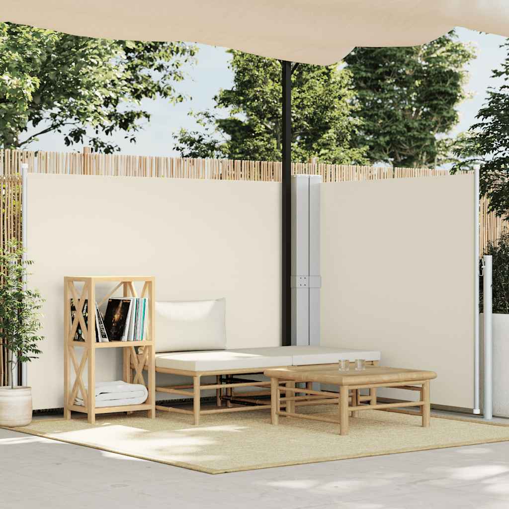 Vidaxl forrude udvides 140x1000 cm creme