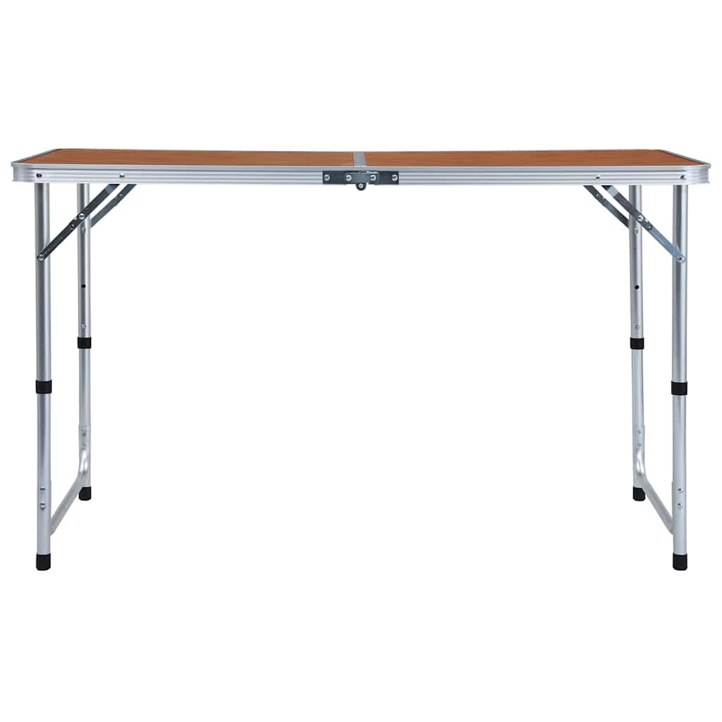 Vidaxl campingbord sammenfoldelig 120x60 cm aluminium