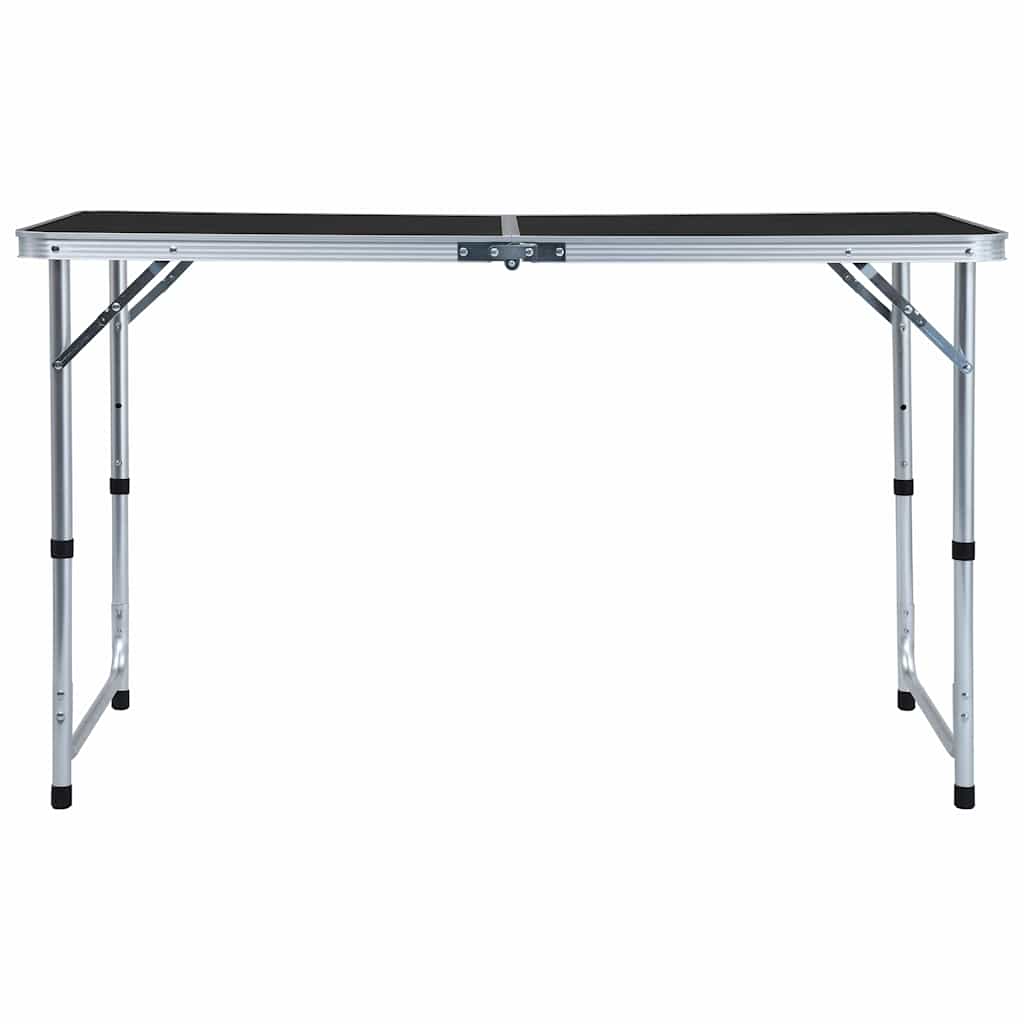 Vidaxl campingbord sammenfoldelig 120x60 cm aluminiumsgrå
