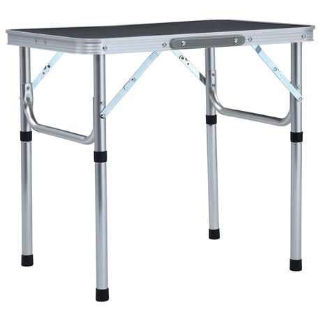 Vidaxl campingbord sammenfoldelig 60x45 cm aluminium grå