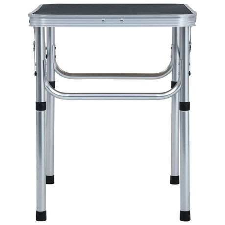 Vidaxl campingbord sammenfoldelig 60x45 cm aluminium grå