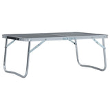 Vidaxl campingbord sammenfoldelig 60x40 cm aluminium grå