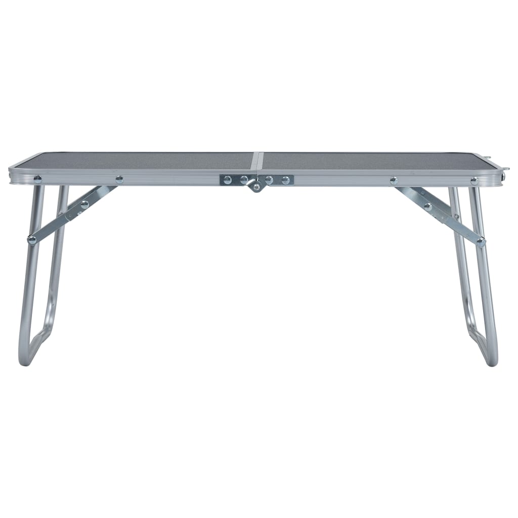 Vidaxl campingbord sammenfoldelig 60x40 cm aluminium grå