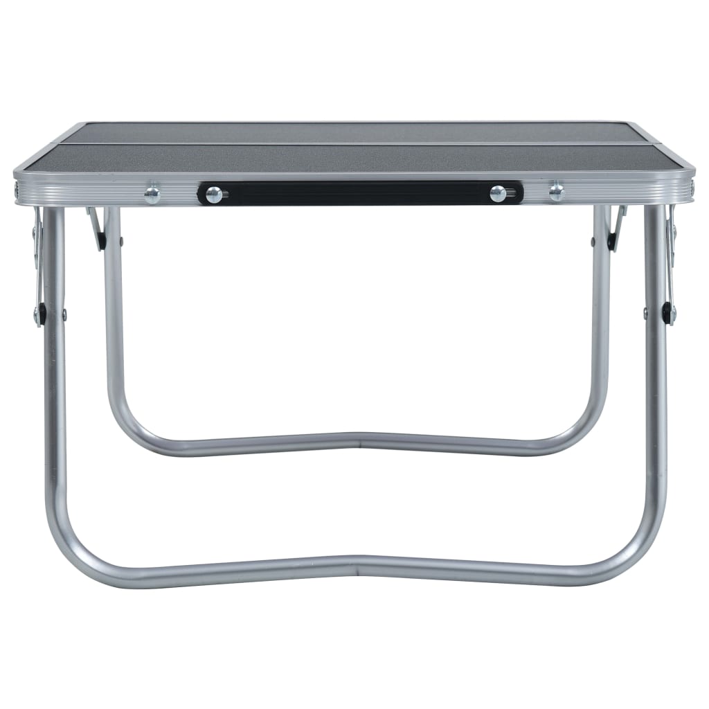 Vidaxl campingbord sammenfoldelig 60x40 cm aluminium grå