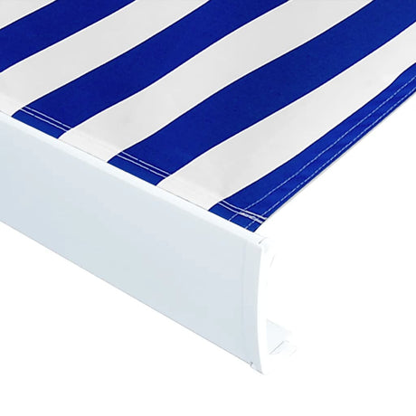 Vidaxx forteltdug 400x300 cm kanvas blå og hvid