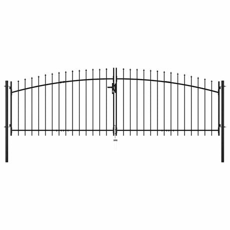 Vidaxl Hek Port Double Door med Spears Top 400x175 cm