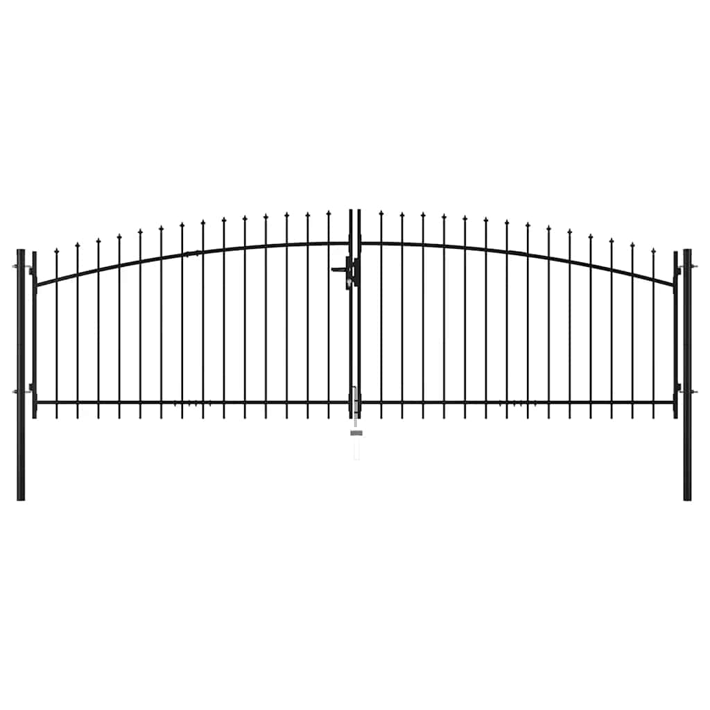 Vidaxl Hek Port Double Door med Spears Top 400x200 cm