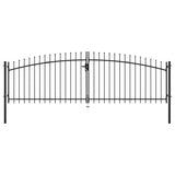 Vidaxl Hek Port Double Door med Spears Top 400x200 cm