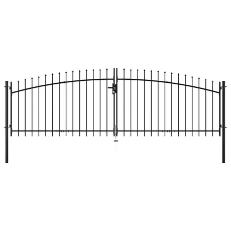 Vidaxl Hek Port Double Door med Spears Top 400x200 cm