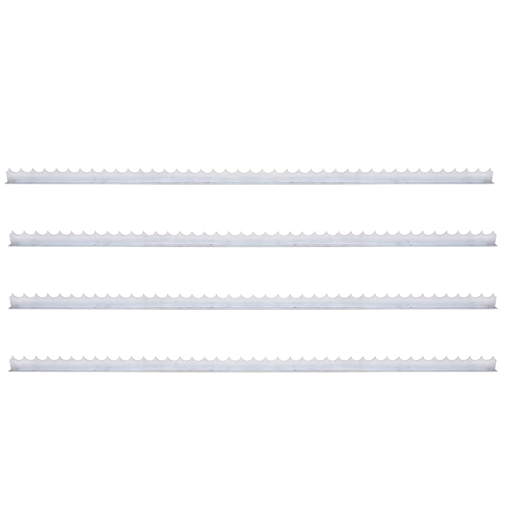 Vidaxl Wall Spikes 4 Pcs 1 M Galvaniseret stål