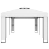 Vidaxl Arbor med dobbelt tag 3x6 m hvid