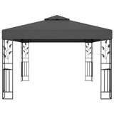 Vidaxl Arbor med dobbelt tag 3x4 m anthracit