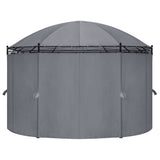 Vidaxl Arbor med gardiner 520x349x255 cm Anthracite -farvet