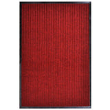Vidaxl deurmat 117x220 cm pvc rood