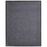 Vidaxl deurmat 117x220 cm pvc grijs